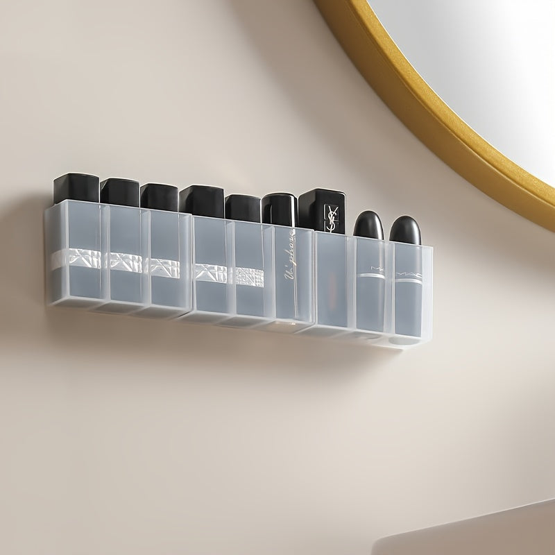 Wall Mounted Compartment Storage Box for Desktop Sundries - No Drilling Required