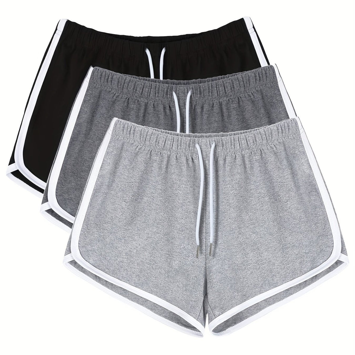 3pcs Women's High Waist Athletic Running Shorts Soft And Comfortable