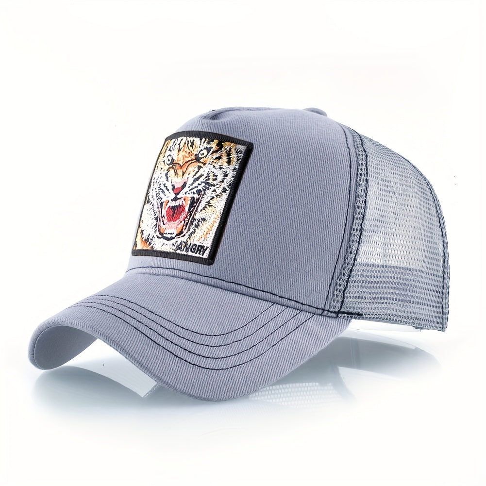 Tiger Embroidery Baseball Cap Unisex Sunshade Hip Hop Hat