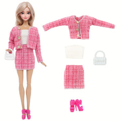 11.5-inch Doll Clothes Set - Outfits, Accessories, Shoes, Bag, Hat, etc.