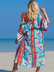  Tribal Print Long Sleeve Cardigan