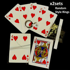 Floating Ring Invisible Thread & Wax Set Close Up Magic Trick