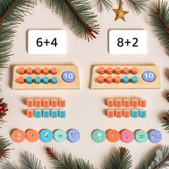 Wooden Math Toy for Addition & Subtraction