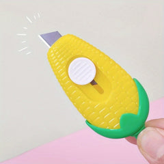 2pcs Cartoon Corn Mini Art Knives for Office & Student Use