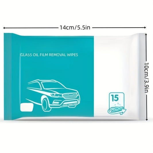 2pk Car Wipes - No Rinse Wipes for Easy Film Removal on Car Glass