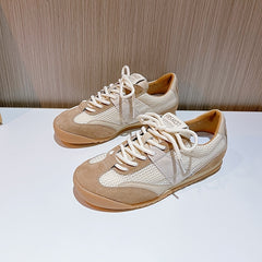 Women's Mesh Breathable Flat Shoes Soft Non-slip Sneakers