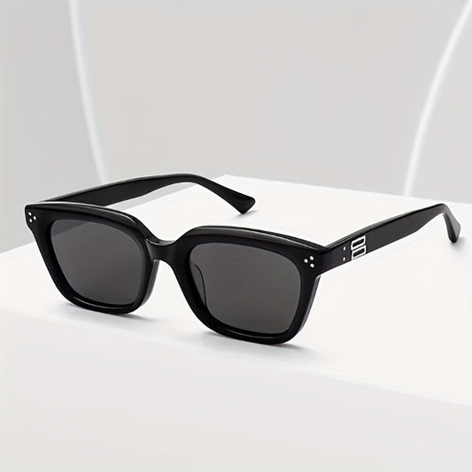 Men's Square Frame UV Protection Driving Sunglasses with Box