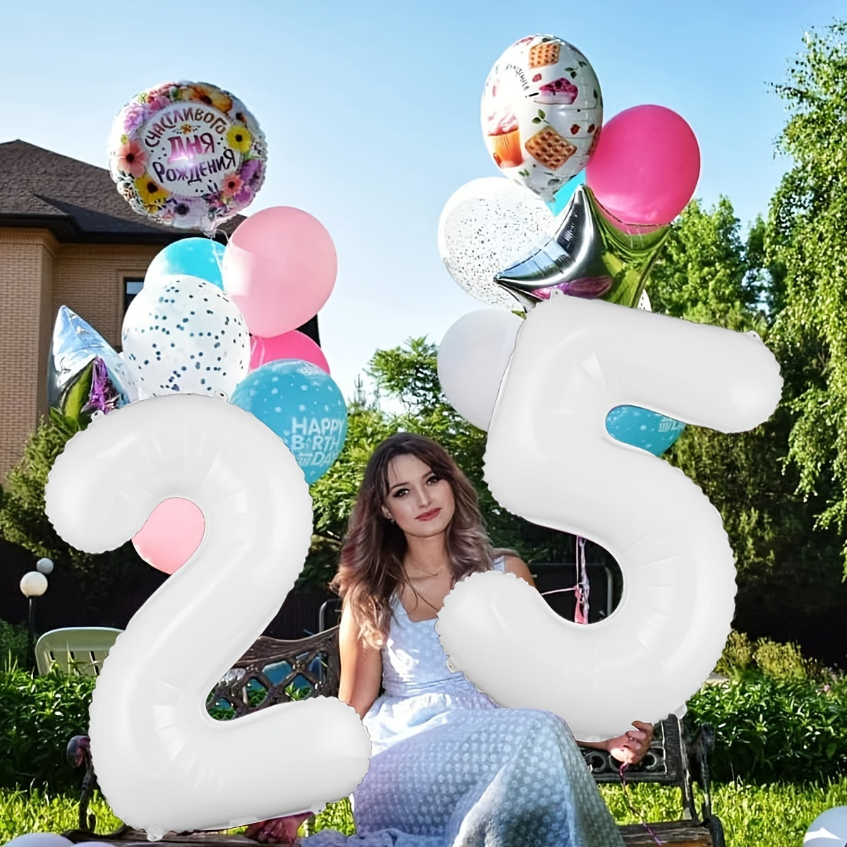 81 Large Birthday Number Balloon Aluminum Film Decoration