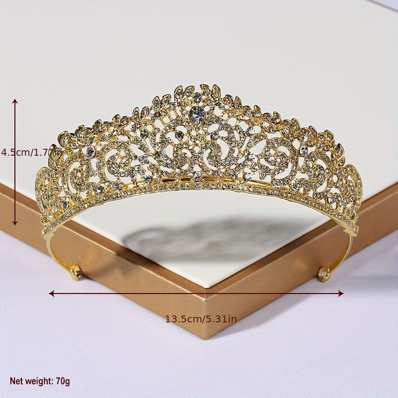 Rhinestone Crown Greek Goddess Style Crown Jewelry Headband