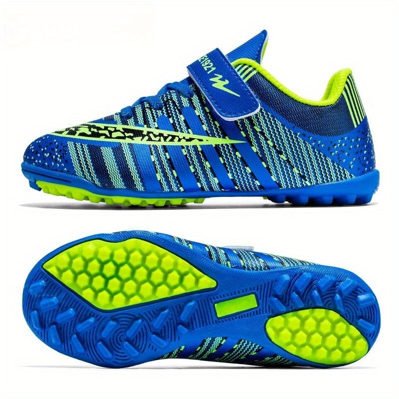 Kid's Turf Football Boots with Fastener Outdoor TF Soccer Cleats