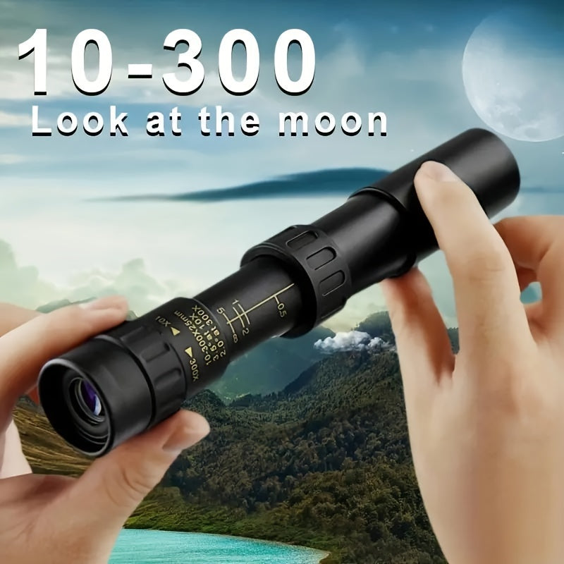 Powerful 10 300x40 Monocular Telescope Waterproof Portable for Outdoor Camping