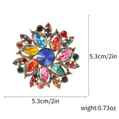 Rhinestone Floral Brooch Women's Accessories Fine Jewelry