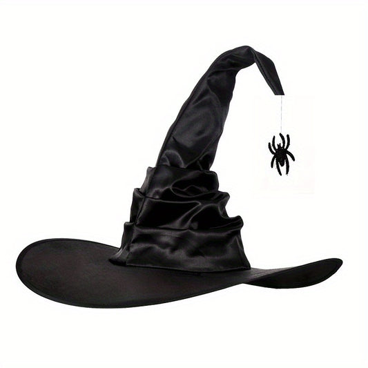 1pc Halloween Pleated Witch Hat Party Holiday Supplies