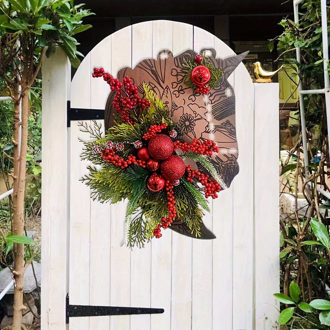 Flower Horse Christmas Wreath Holiday Decoration Room Decoration