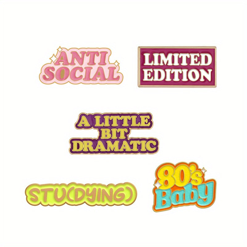 Is It Friday Yet Enamel Pins - Me Sarcastic Never - 80s Baby Drama Brooch