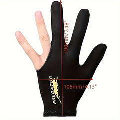 1pc Three finger Billiard Gloves Left Hand Snooker Pole Billiard Gloves