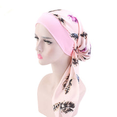 Elastic Headband Braid Hat Head Scarf Tied Head Scarves Slip On Beanies