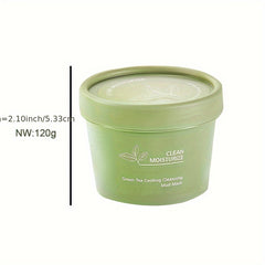 Green Tea Face Mask Kaolin Clay Mud Mask for Blackhead Removal and Exfoliation