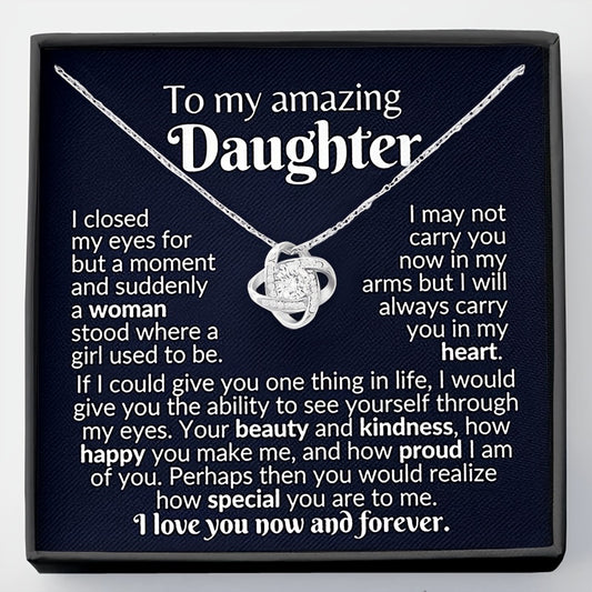 Love Knot Necklace for Daughter - Gift for Children