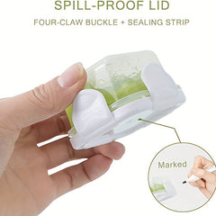 4pcs Mini Food Storage Container Leakproof Lid 60ml