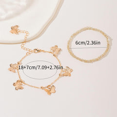 Butterfly Charm Bracelet Set