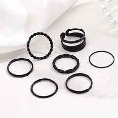 Vintage Gothic Stackable Rings Set for Women Girls