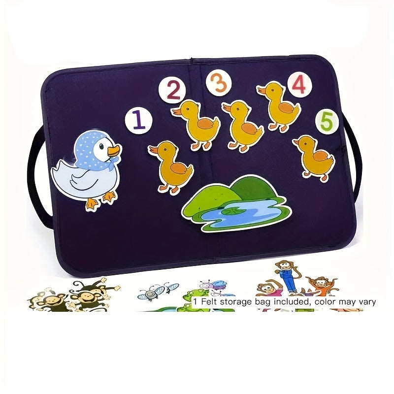 MAYAPHILOS Youngsters Felt Story Board Preschool Flannel Board Stories Activity