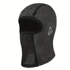 Gray Balaclava Face Mask Adjustable Windproof UV Protection Hoodie Hat