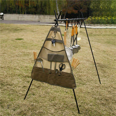 Portable Camping Cutlery Storage Bag for Barbecue and Picnic Cookware