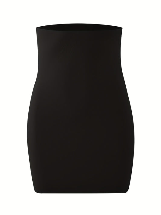Seamless Solid Shaping Skirt High Waist Stretch Half Slips Petticoat