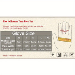 Men's Winter Cycling Gloves Warm and Windproof Touch Screen Full Finger