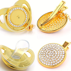 Soft & Comfortable Baby Pacifier with Crown & Holder