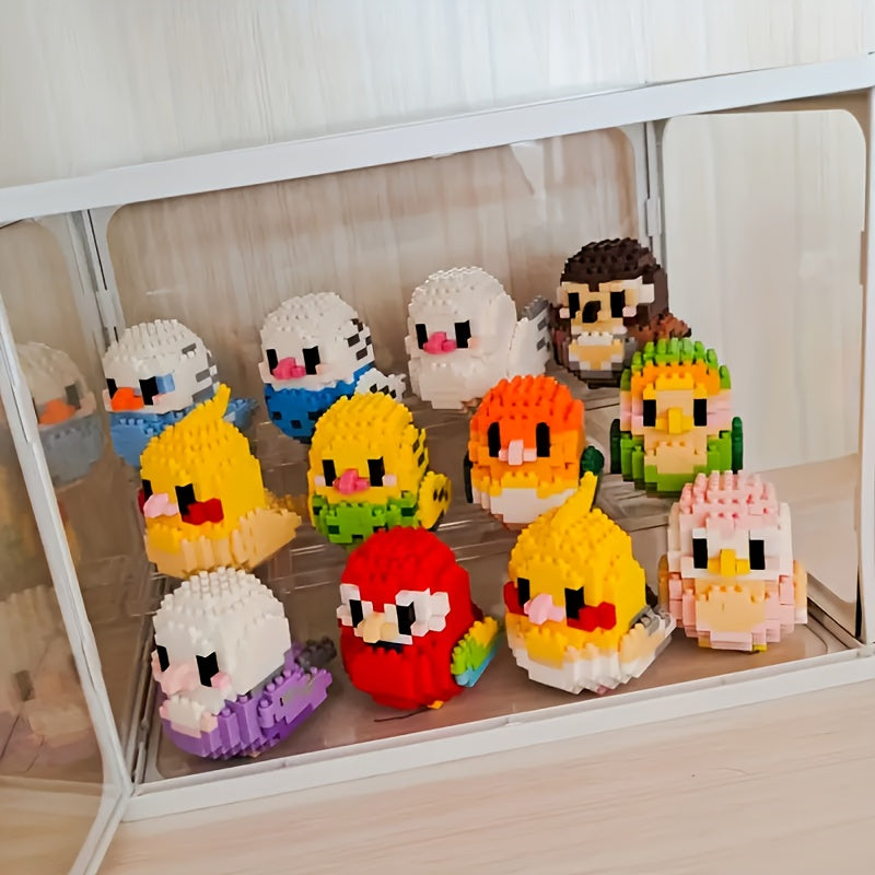 Bird Parrot Building Blocks Set Educational Learning Toy Gift
