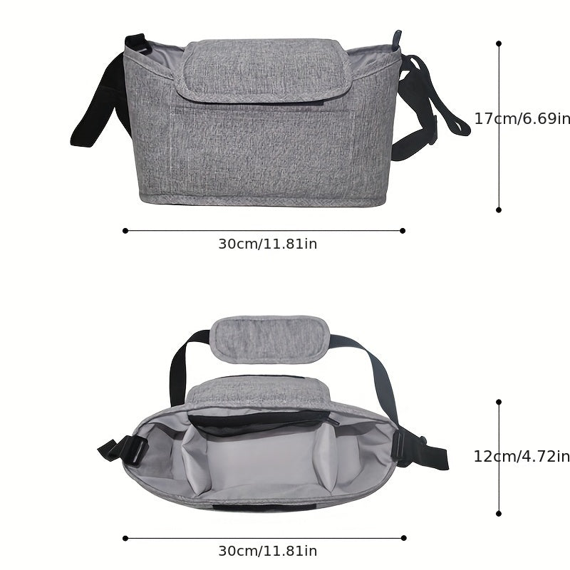 Stroller Hanging Bag Storage Mummy Bag with Cup Holder