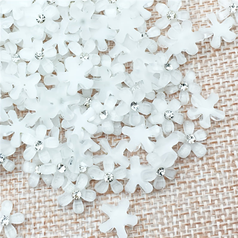 20pcs Resin Flower Phone Case Nail Art Ornament Accessories
