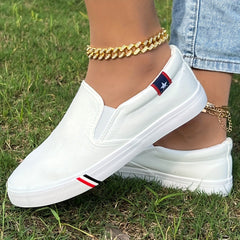Men's Breathable Canvas Slip On Shoes for Jogging
