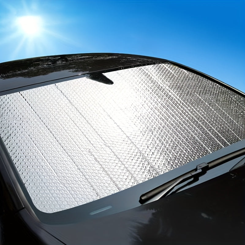 Car Windshield Sunshade Curtain with Suction Cups - Blocks UV Rays