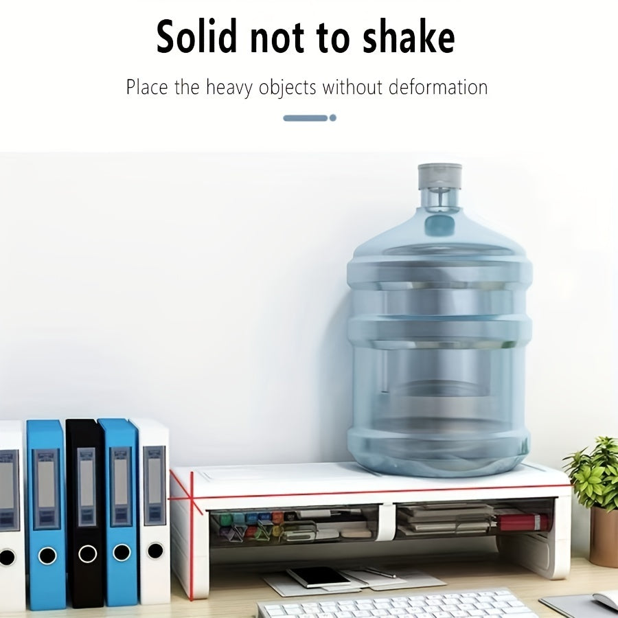 Monitor Stand Riser Desktop Computer Heightening Frame Office Storage Box