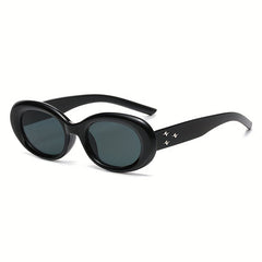 Men's Small Frame Star Rivet Sunglasses UV Protection Decorative Accessories