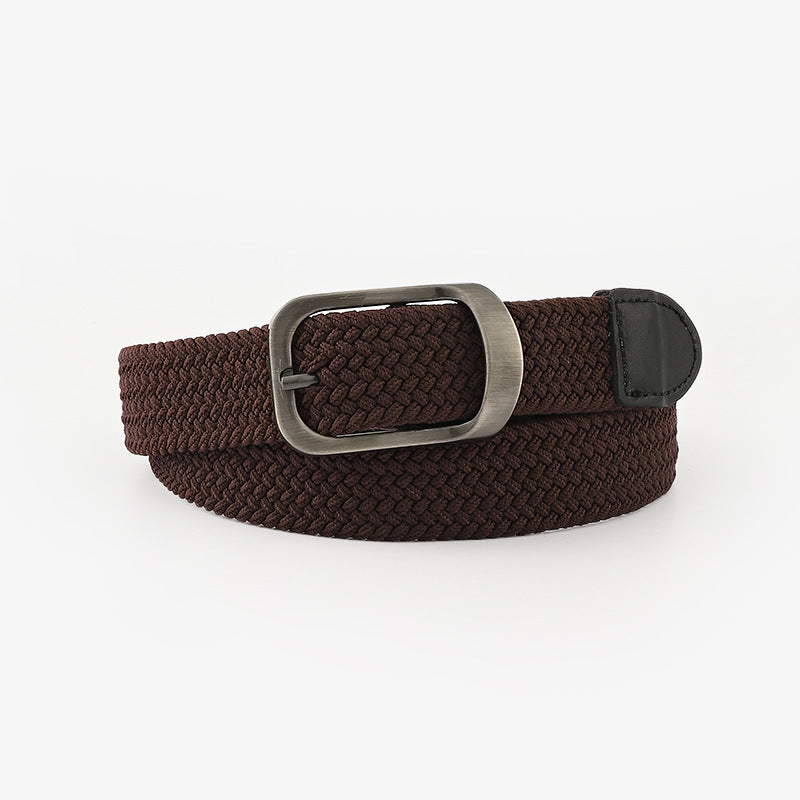 Elastic Canvas Wide Waistband Belt for Cargo Pants