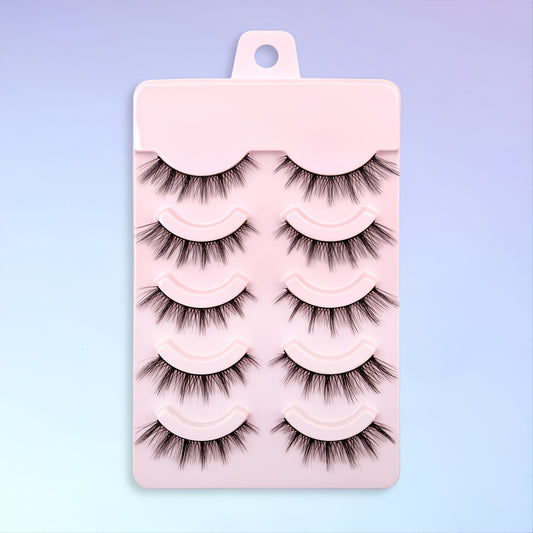5 Pairs 3D Cross Fiber False Eyelashes