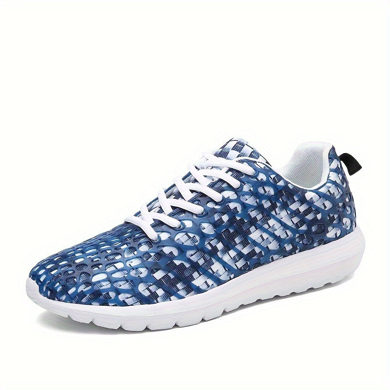 Stylist Print Running Shoes Lace-up Sports Sneakers