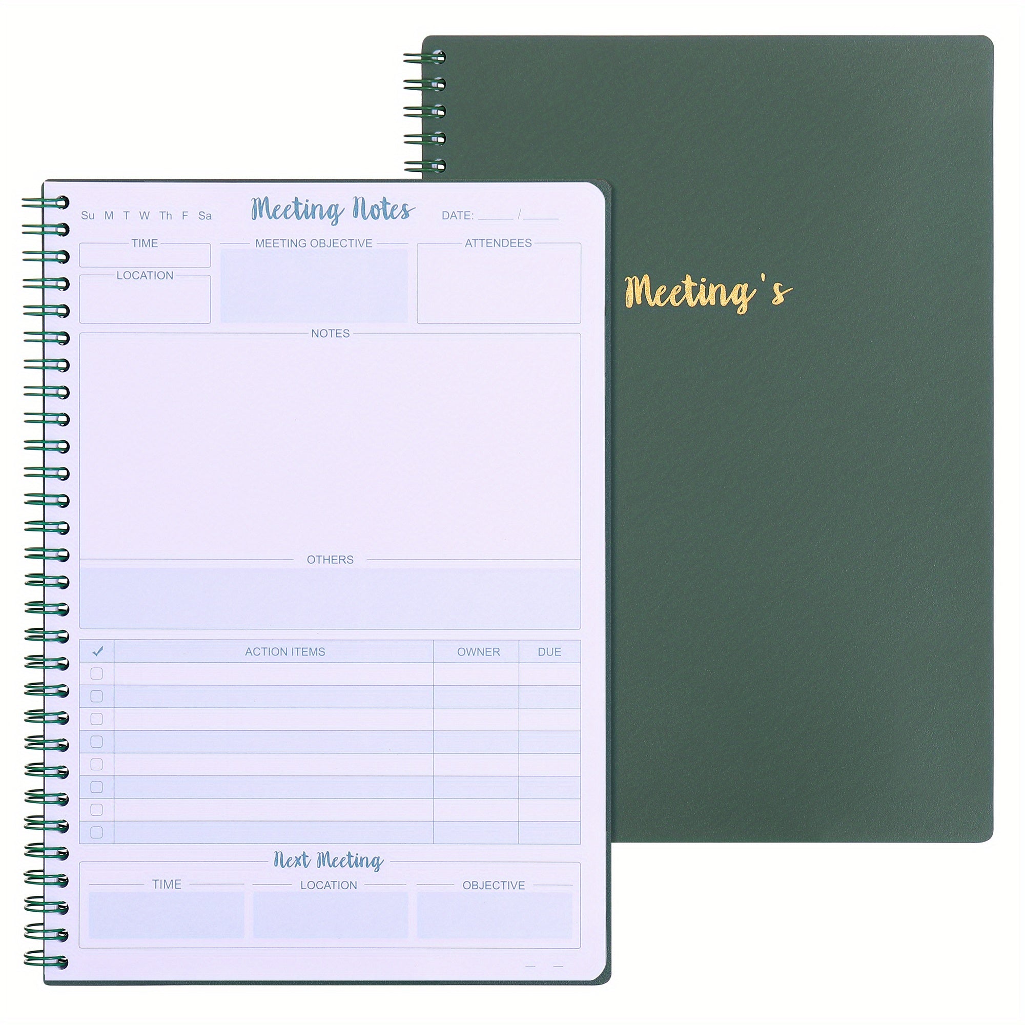 Work Meeting Notebook - Organize & Boost Productivity - Great for Office
