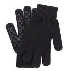Men's Warm Knitted Gloves Velvet Non-slip Touch Screen Gloves