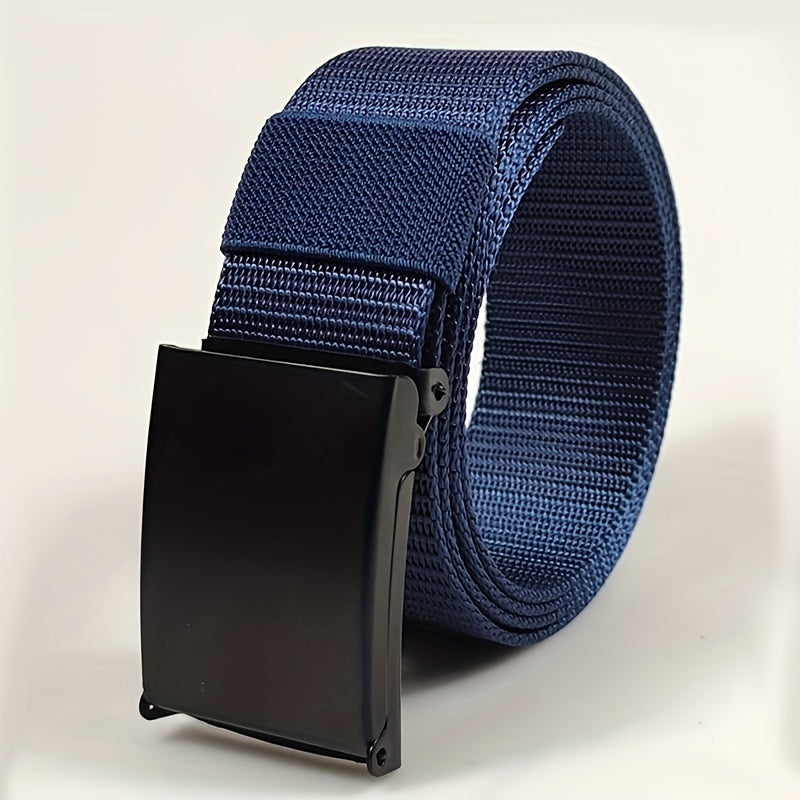 Men's Automatic Buckle Canvas Belt for Jeans