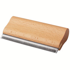 Wooden Pet Hair Removal Tool for Shedding Grooming