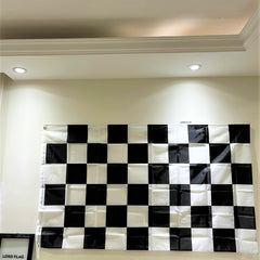 Checkered Racing Flag 100% Polyester 60x90cm 90x150cm Classic Race Start Banner