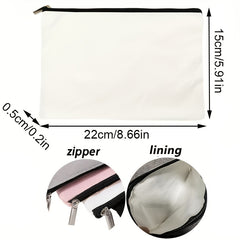 Rainbow Cosmetic Bag Canvas Makeup Pouch Toiletry Organizer