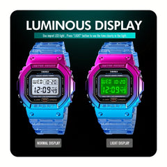 Unisex Block Electronic Watch Waterproof LED Sports Digital Watch