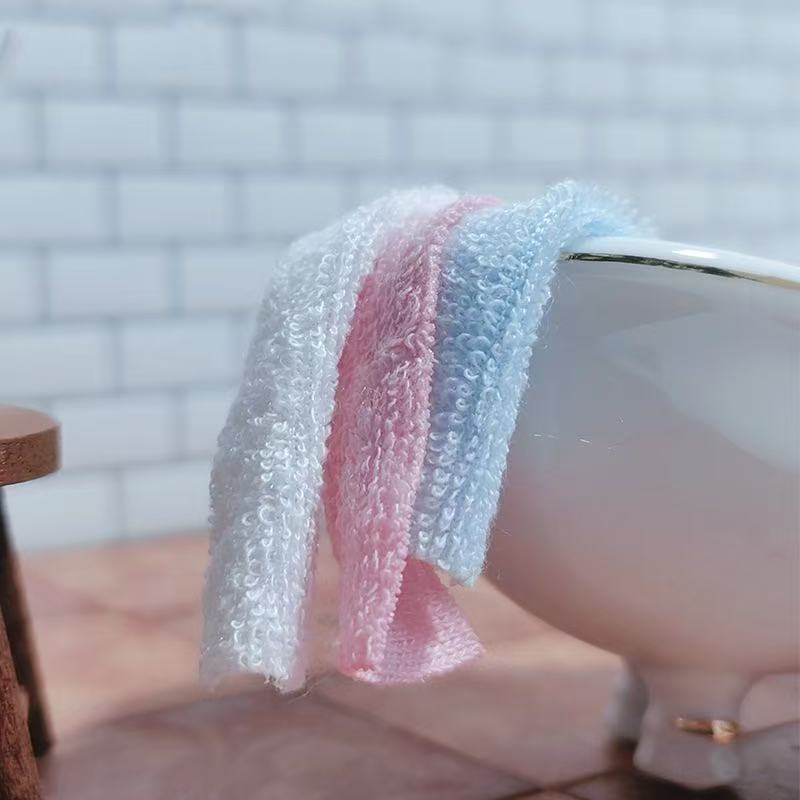 Dollhouse Towel Mini Scene Model 3pcs Set